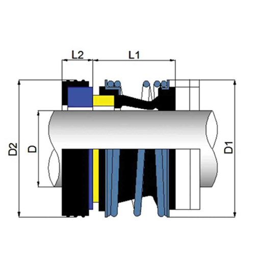 MG12 Rubber Bellow Mechanical Seal